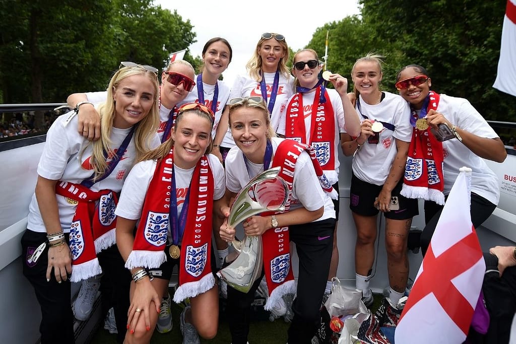 VERTA Georgia Stanway on Englands Euro 2025 winners parade