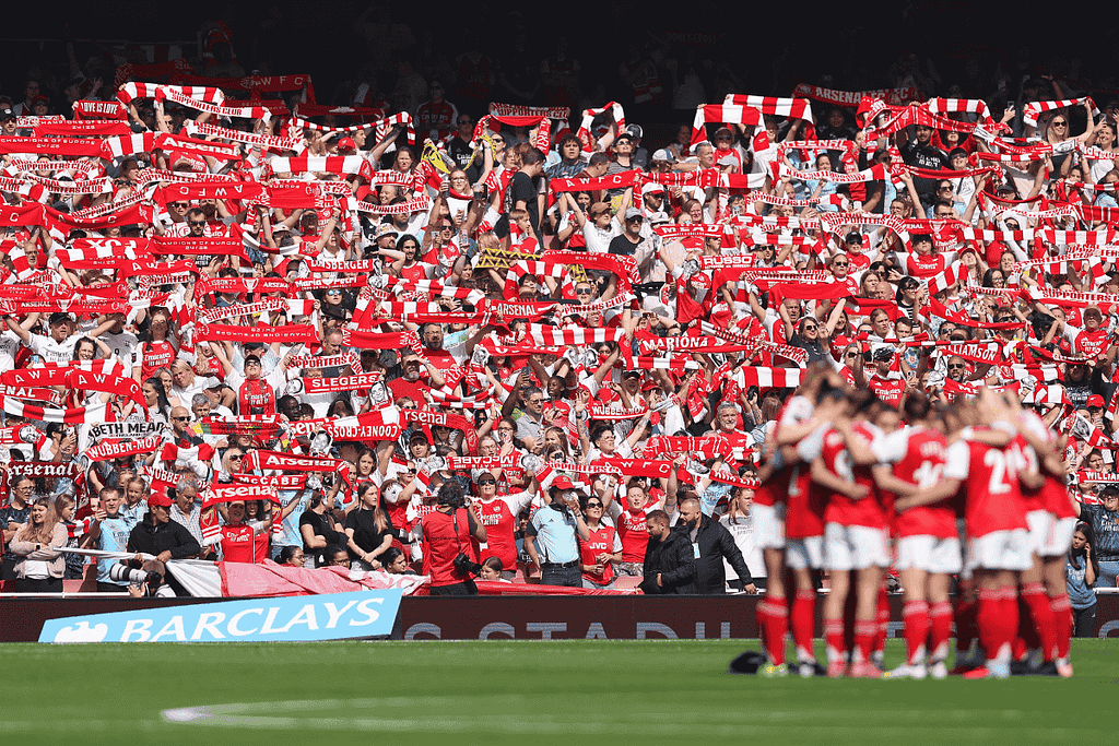 VERTA The Emirates Arsenal vs London City Crowd shot