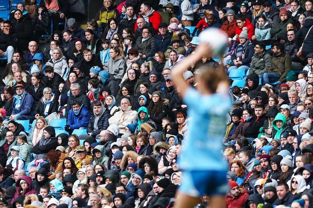 VERTA WSL Man City vs Man United stadium shot 2024