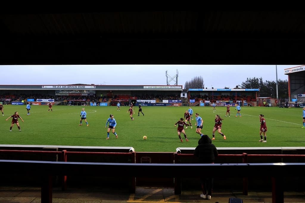 VERTA WSL West Ham vs Man City Chigwell construction stadium 2025